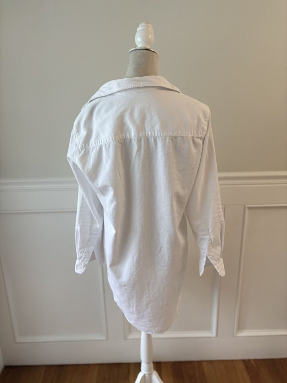 Frank & Eileen Mary Dress White Denim S EUC - Picture 5 of 8